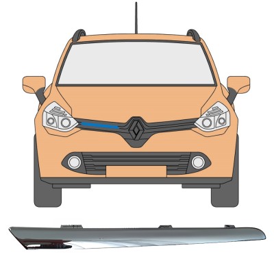 Kühlergrill-Leiste für Renault Clio IV 2012-2016 / Rechts 16232
