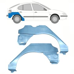Reparaturblech Kotflügel hinten für Renault Megane I Scenic 1995-2003 / Links+Rechts / Satz 10101