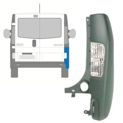 Ecke der hinteren Stoßstange mit Lampe für Opel Vivaro 2001-2014 / Rechts 15312