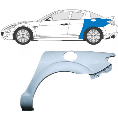 MAZDA RX8 2003-2012 RADLAUF REPARATURBLECH / LINKS