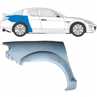 MAZDA RX8 2003-2012 RADLAUF REPARATURBLECH / RECHTS