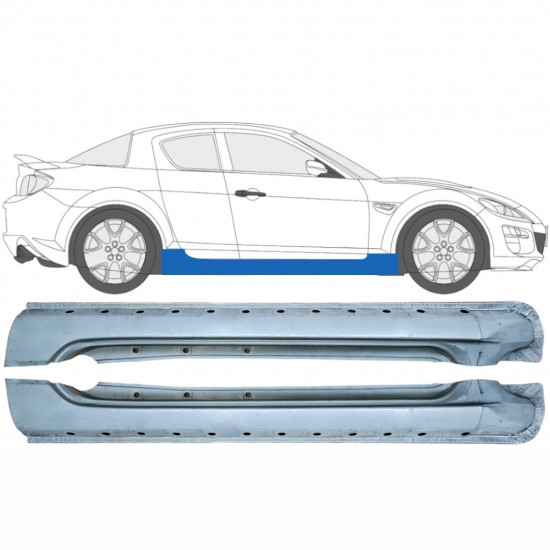 MAZDA RX8 2003-2012 VOLL SCHWELLER REPARATURBLECH / SATZ