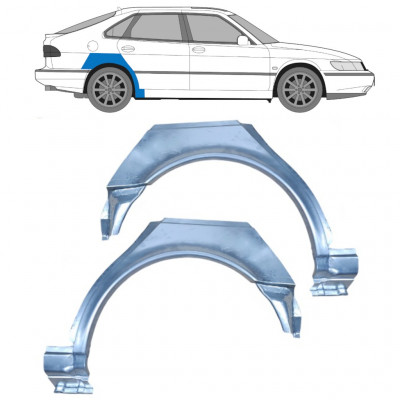 SAAB 900 1994-1998 5 TÜR RADLAUF REPARATURBLECH / SATZ