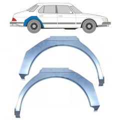 Reparaturblech Kotflügel hinten für Saab 900 1978-1998 / Links+Rechts / Satz 11045