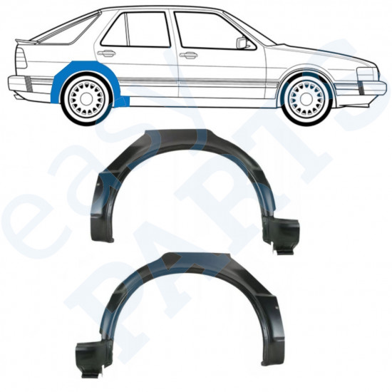 SAAB 9000 1985-1998 RADLAUF REPARATURBLECH / SATZ