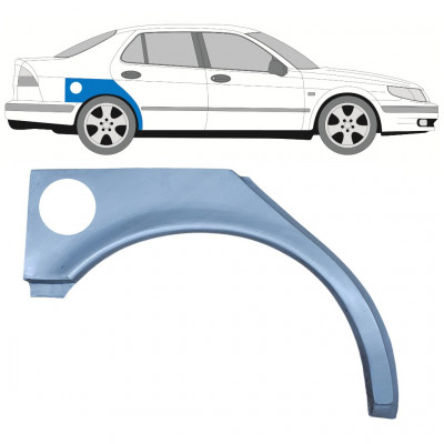 SAAB 9-5 1997-2010 RADLAUF REPARATURBLECH / RECHTS