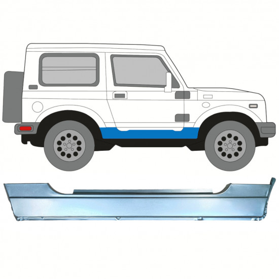 SUZUKI SAMURAI 1981-1998 VOLL SCHWELLER REPARATURBLECH / RECHTS