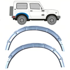 Reparaturblech Befestigung hinterer Kotflügel für Suzuki Samurai 1981- / Links+Rechts / Satz 11833