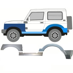 Reparaturblech Schweller + vorderer + hinterer Kotflügel für Suzuki Samurai 1981- / Links / Satz 11182