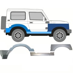 Reparaturblech Schweller + vorderer + hinterer Kotflügel für Suzuki Samurai 1981- / Rechts / Satz 11181
