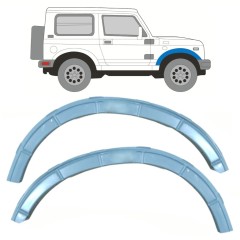 Reparaturblech Befestigung des vorderen Kotflügels für Suzuki Samurai 1981- / Links+Rechts / Satz 10370