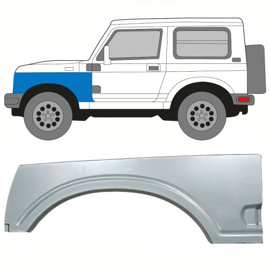 SUZUKI SAMURAI 1981-2004 VORNE KOTFLÜGEL REPARATURBLECH / LINKS