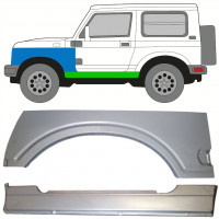 SUZUKI SAMURAI 1981-1998 VOLL SCHWELLER REPARATURBLECH+ VORNE KOTFLÜGEL REPARATURBLECH / SATZ / LINKS