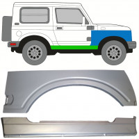 SUZUKI SAMURAI 1981-1998 VOLL SCHWELLER REPARATURBLECH+ VORNE KOTFLÜGEL REPARATURBLECH / SATZ / RECHTS