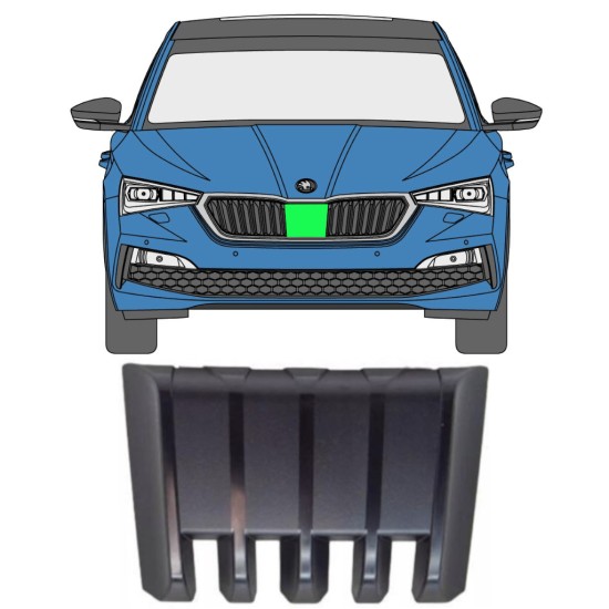Kühlergrill Abdeckung für Skoda Scala 2019- 16228