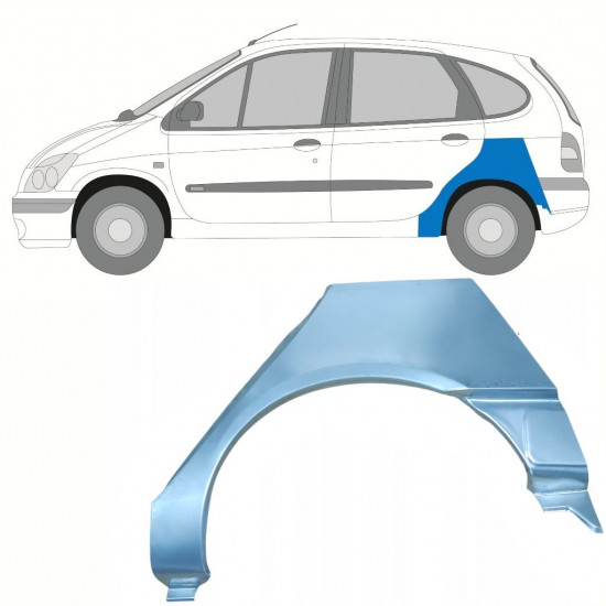 RENAULT SCENIC 1995-2003 RADLAUF REPARATURBLECH / LINKS