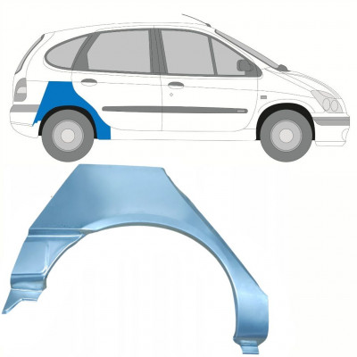 RENAULT SCENIC 1995-2003 RADLAUF REPARATURBLECH / RECHTS