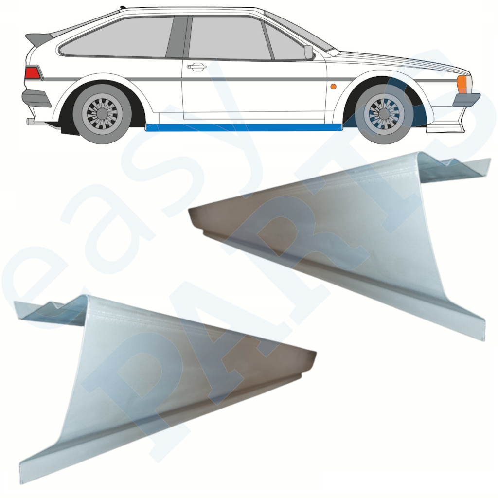 VW SCIROCCO 1981-1992 SCHWELLER REPARATURBLECH / RECHTS = LINKS / SATZ