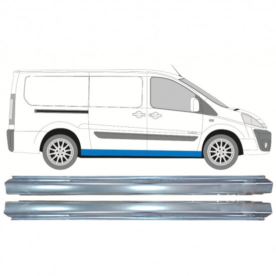 FIAT SCUDO DISPATCH EXPERT 2007- LANG SCHWELLER REPARATURBLECH / SATZ