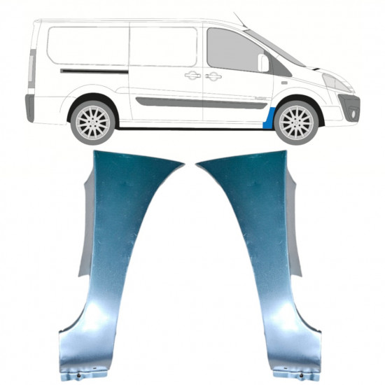 Reparaturblech Kotflügel vorne für Fiat Scudo 2007-2016 / Links / Rechts / Links+Rechts / Satz 12899