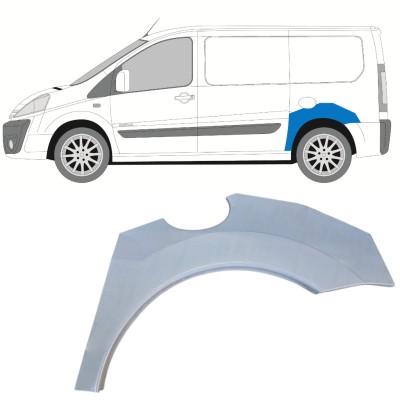 Reparaturblech Kotflügel hinten für Fiat Scudo 2007-2016 / Links 14579