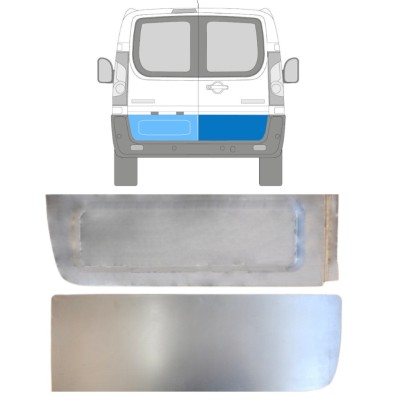 Reparaturblech außen hintere Tür für Fiat Scudo 2007-2016 / Links+Rechts / Satz 15108