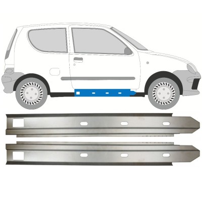 Reparaturblech Innen-Schweller für Fiat Seicento 1998-2010 / Links+Rechts / Satz 14716