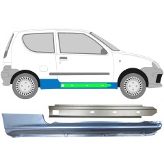 Reparaturblech Schweller + Innen-Schweller für Fiat Seicento 1998-2010 / Rechts / Satz 14720