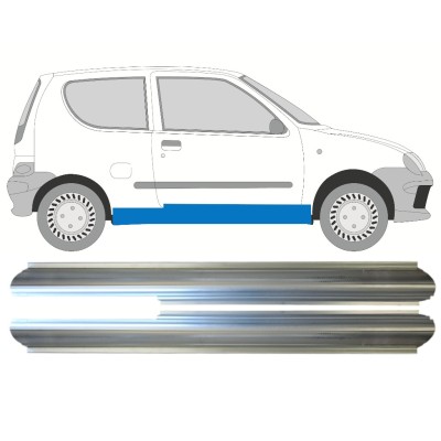 Reparaturblech Schweller für Fiat Seicento 1998-2010 / Links+Rechts / Satz 14719