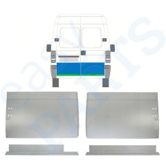 Reparaturblech für die hintere Tür, innen und außen für Fiat Ducato 1994-2006 / Links+Rechts / Satz 9755