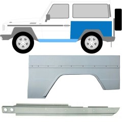 Reparaturblech Schweller + Kotflügel hinten für Mercedes G-Class W460 W461 W463 1979- / Links / Satz 10004