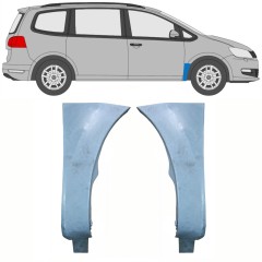 Reparaturblech Kotflügel vorne für Volkswagen Sharan 2010-2022 / Satz 10502