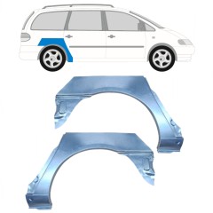 Reparaturblech Kotflügel hinten für Ford Galaxy 1995-2010 / Links+Rechts / Satz 14016