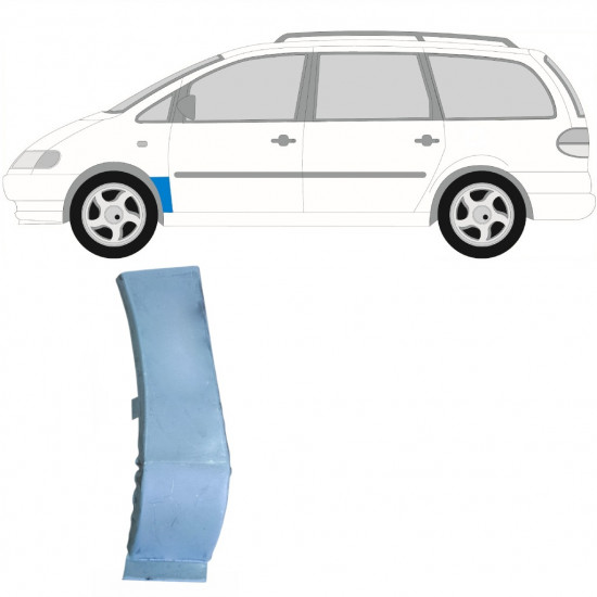 Zubehör für VW SHARAN 95-00 Radlaufchrom vorne hinten Chrom Radlaufblenden  satz