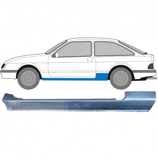 FORD SIERRA 1982-1993 3 TÜR VOLL SCHWELLER REPARATURBLECH / LINKS