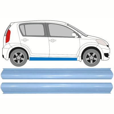 Reparaturblech unterer Schweller für Daihatsu Sirion 2005-2010 / Links+Rechts / Satz 17267