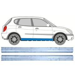 Reparaturblech Schweller für Daihatsu Sirion 1998-2005 / Links+Rechts / Satz 12456