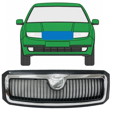 Kühlergrill für Skoda Fabia I 1999-2004 7525