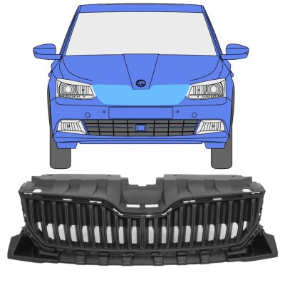 Kühlergrill für Skoda Fabia 2014-2018 16189