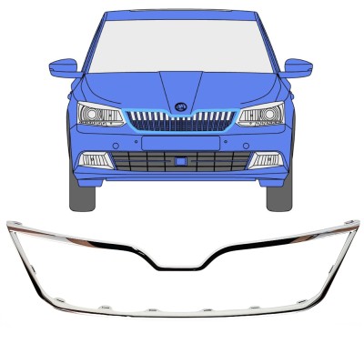 Kühlergrillrahmen für Skoda Fabia 2014-2018 16190