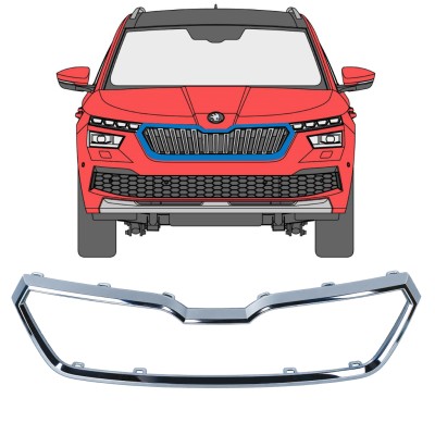 Kühlergrillrahmen für Skoda Kamiq 2019-2023 17226