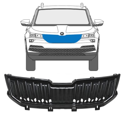 Kühlergrill für Skoda Karoq 2017-2022 / Satz 17235
