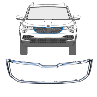 Kühlergrillrahmen für Skoda Karoq 2017-2022 17232