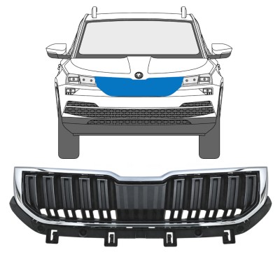 Kühlergrill für Skoda Karoq 2017-2022 / Satz 17234
