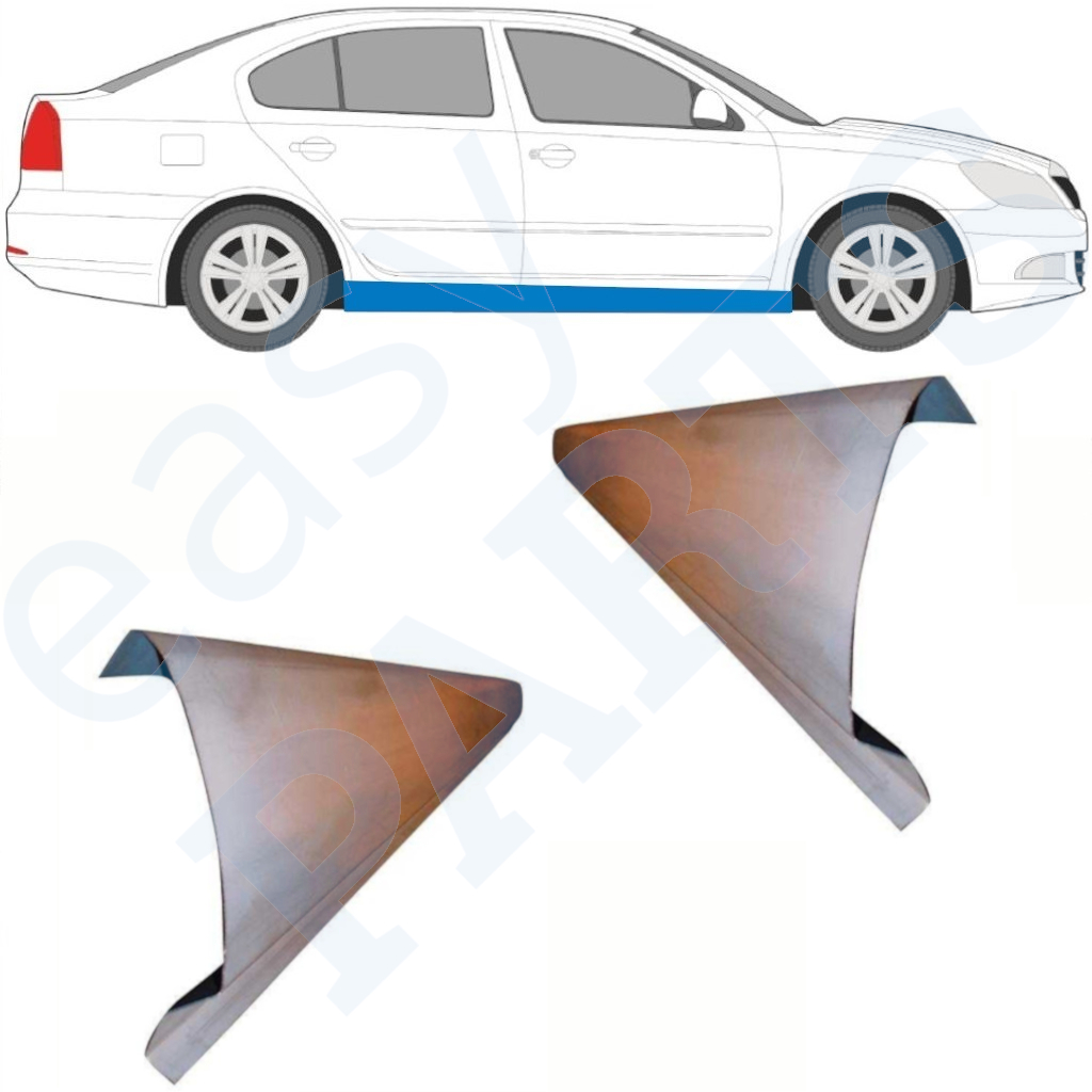 Mercedes Viano (w639 Tür-Reparaturblech Vorne Link Produktbild-Vorschau 3