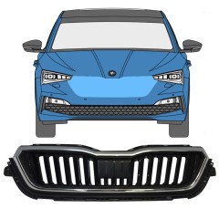 Kühlergrill für Skoda Scala 2019- / Satz 11546