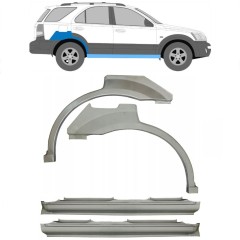 Voll schweller + hinten Kotflügel Reparaturblech für Kia Sorento 2002-2009 / Satz 11713