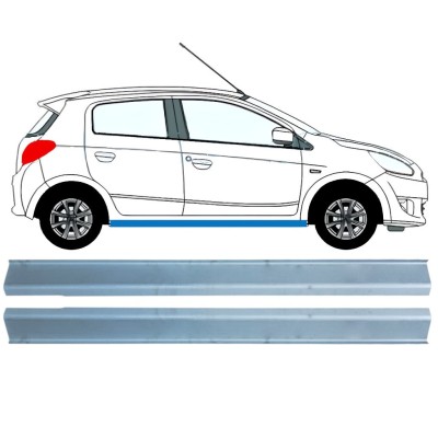 Reparaturblech unterer Schweller für Mitsubishi Space Star 2013-2024 / Links+Rechts / Satz 16844