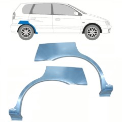 Reparaturblech Kotflügel hinten für Mitsubishi Space Star 1998-2005 / Links+Rechts / Satz 10813