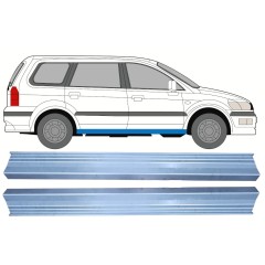 Reparaturblech Schweller für Mitsubishi Space Wagon 1998-2004 / Links = Rechts (symmetrisch) / Satz 10438